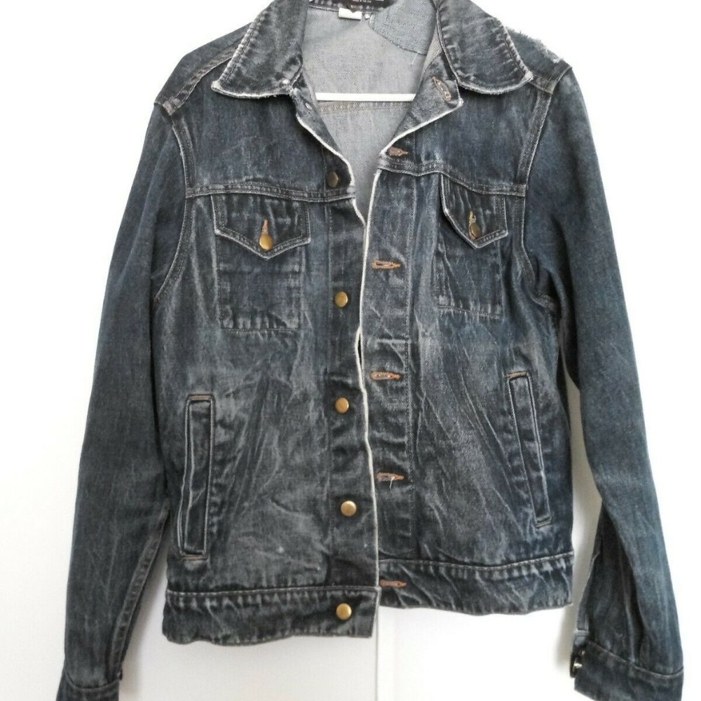 American Apparel  Denim Jean Trucker Jacket large